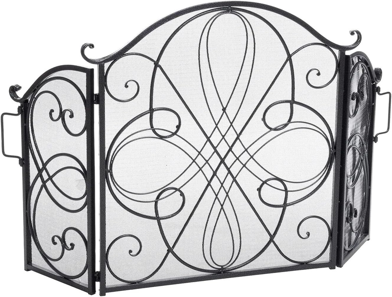 Fireplace Screen Fireplace Screen, Living Room Fireplace Screen, Black Fire Protection Fire Screen
