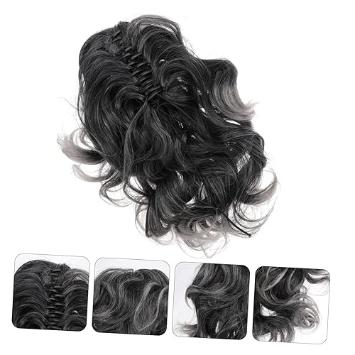 Vaguelly Curly Ponytail Claw Clip Synthetic Hair Extension for Women Adjustable Size for Thick Hair for Daily Wear and Special Occasions