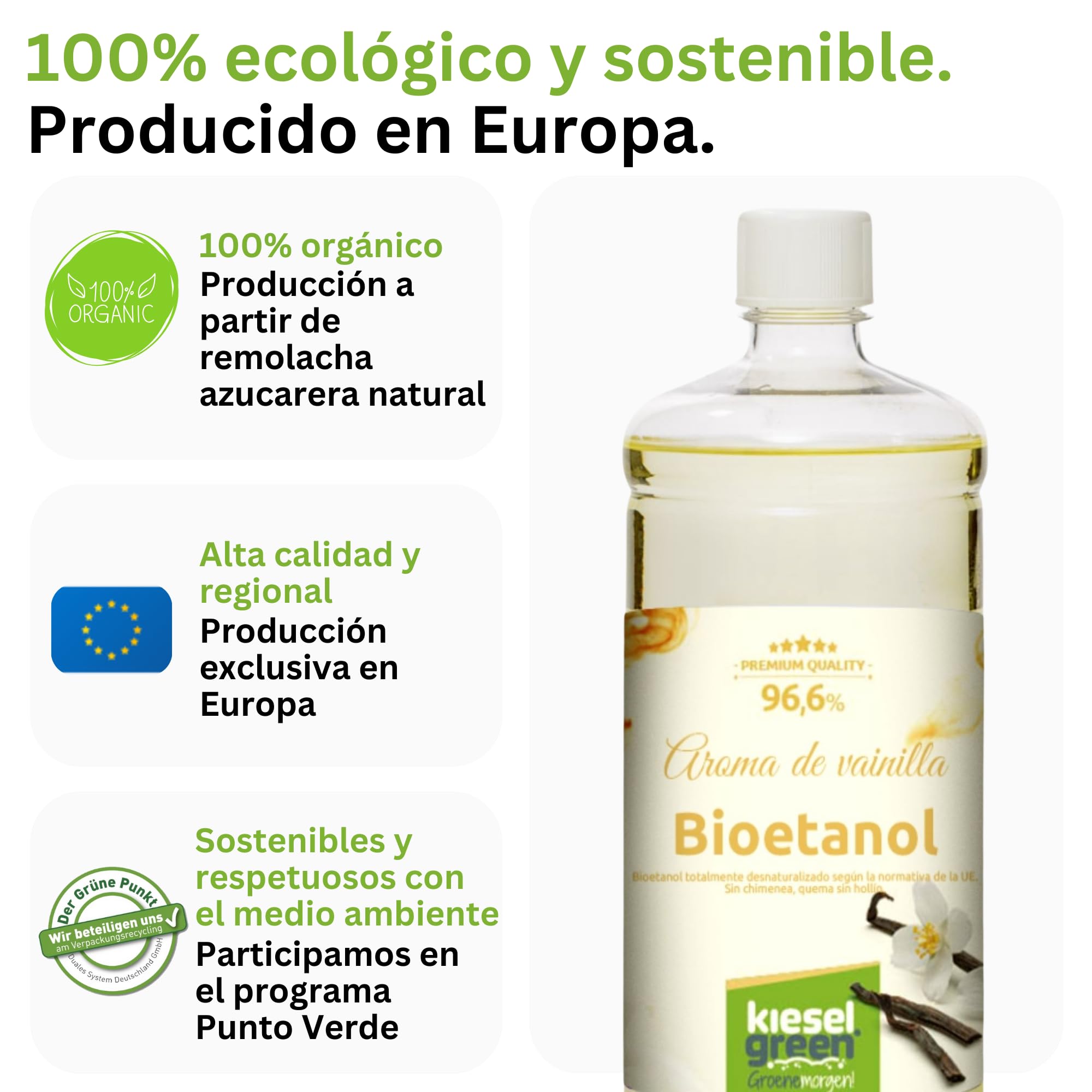 Bioetanol 12 x 1 litro con Fragancia para Chimenea de Etanol, Muchas Variedades – Bioalcohol como Fragancia de Ambiente – Estufas de Bioetanol, Biochimenea Etanol, Ethanol