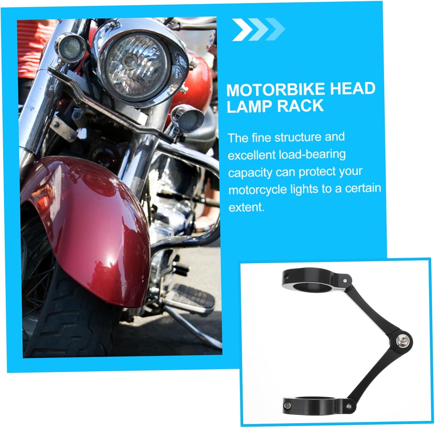 Milisten Headlight Bracket Tool Stand Motorcycle Kickstand Cafe Racer