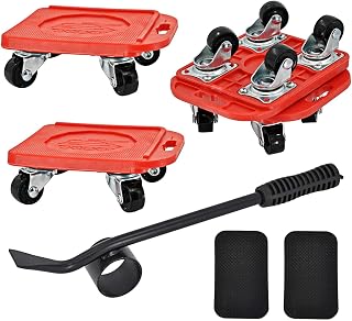Wadoy Heavy Duty Furniture Lifter Kit with 4 Sliders, Suitable for Sofas, Couches and Refrigerators, Bulky & Heavy Loads Easy and Safe Moving