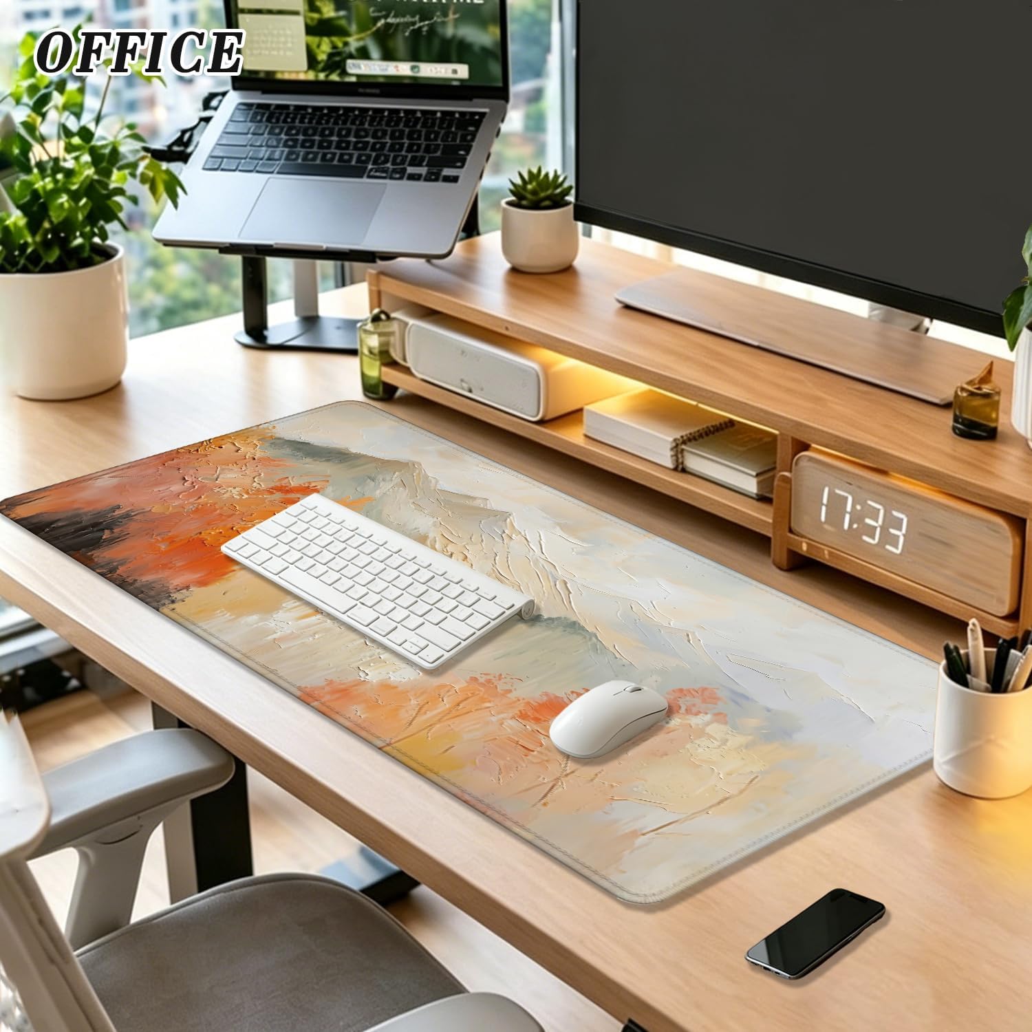 Fall Nature Forest Large Gaming Mouse Pad 31.5x15.7in image 4