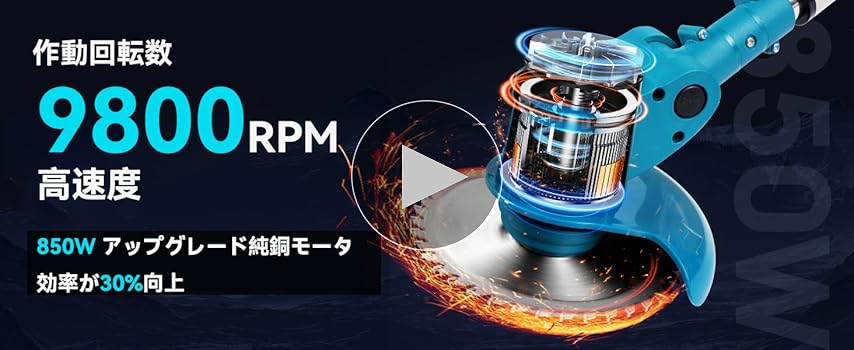 Amazon.co.jp: 【2025強化版】草刈り機 充電式 EIANLON コードレス 芝