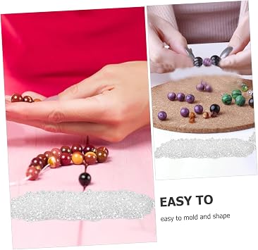 Generic Thermoplastic Beads for DIY Crafts Reusable Polymorphs Beads Meltable Plastic Pellets for Molding Wall Brackets Figures Pack