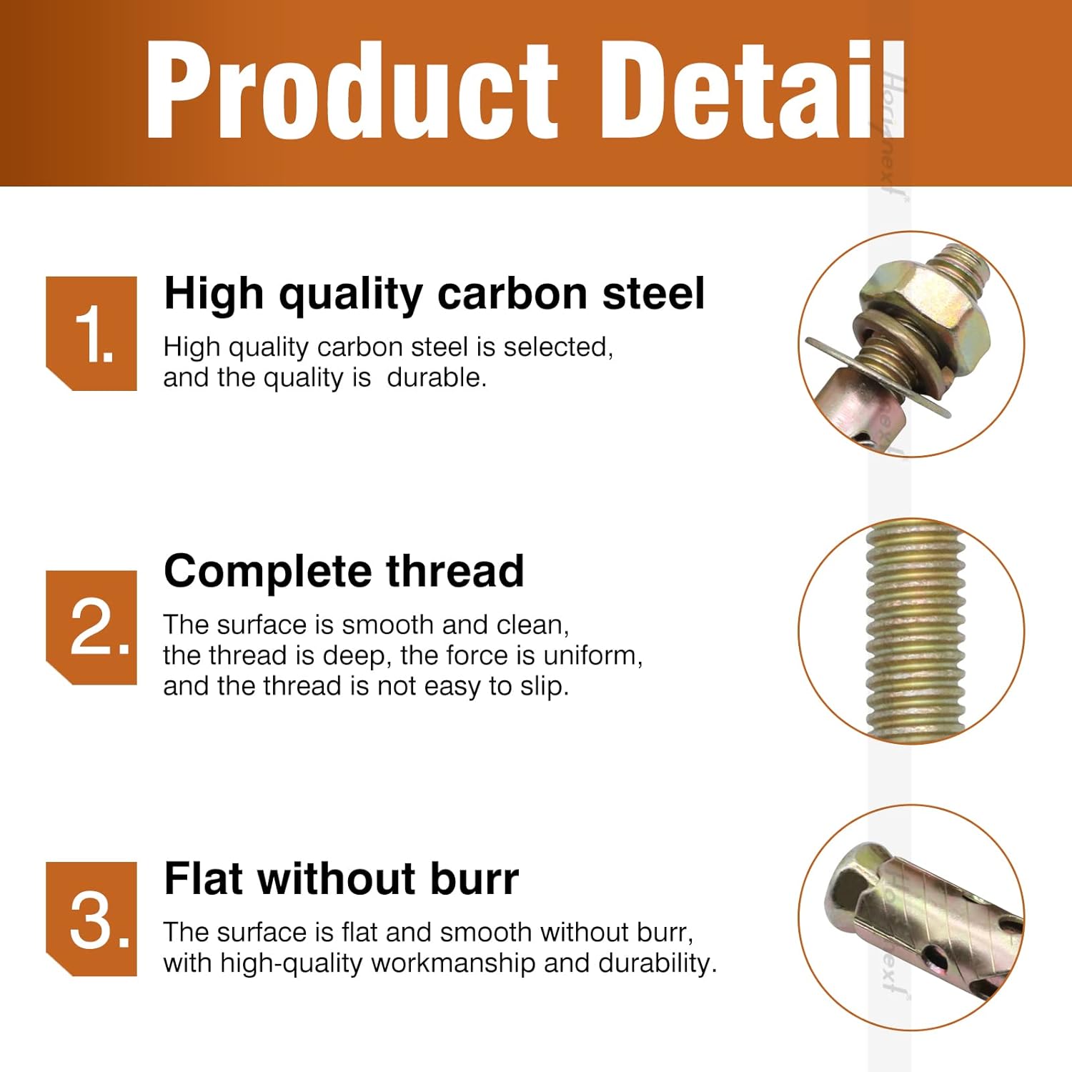 3/8" x 2-1/2 inch Carbon Steel Antiskid Sleeve Anchor, zinc Plated Expansion Anchors for Concrete Base Wall Furniture (30 pcs)