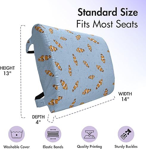 Miniatura 10 de Ambesonne Almohada lumbar floral, estampado de siluetas de bolso de pastor en tonos pastel silenciosos, cojín de respaldo suave para sillas de