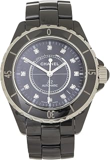 Pre-loved Black Ceramic Diamond Dial J12 38mm Watch, Black
