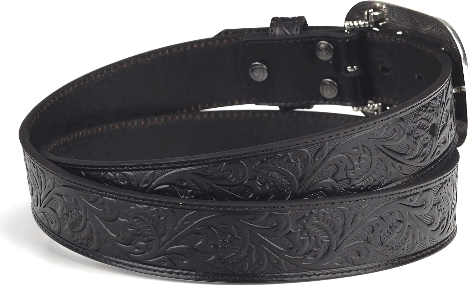ARIAT Women's Rhinestones Embossed Leather Belt