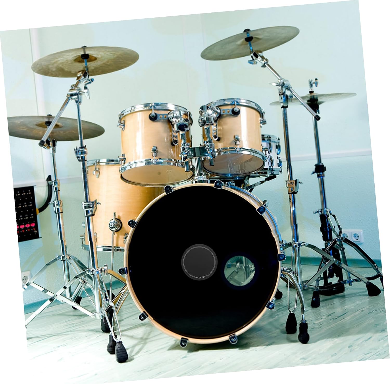 Generic 2pcs Drum Head Protector Pads Durable Sound Dampening Drum Mute for Kick Bass Easy Installation Reduces Overtones for Practice and Performance image 5