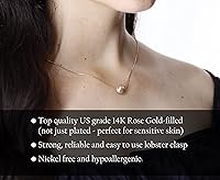 Vista 7 de Be Wished Regalos personalizados de cumpleaños número 13 para niñas, collar con mensaje significativo