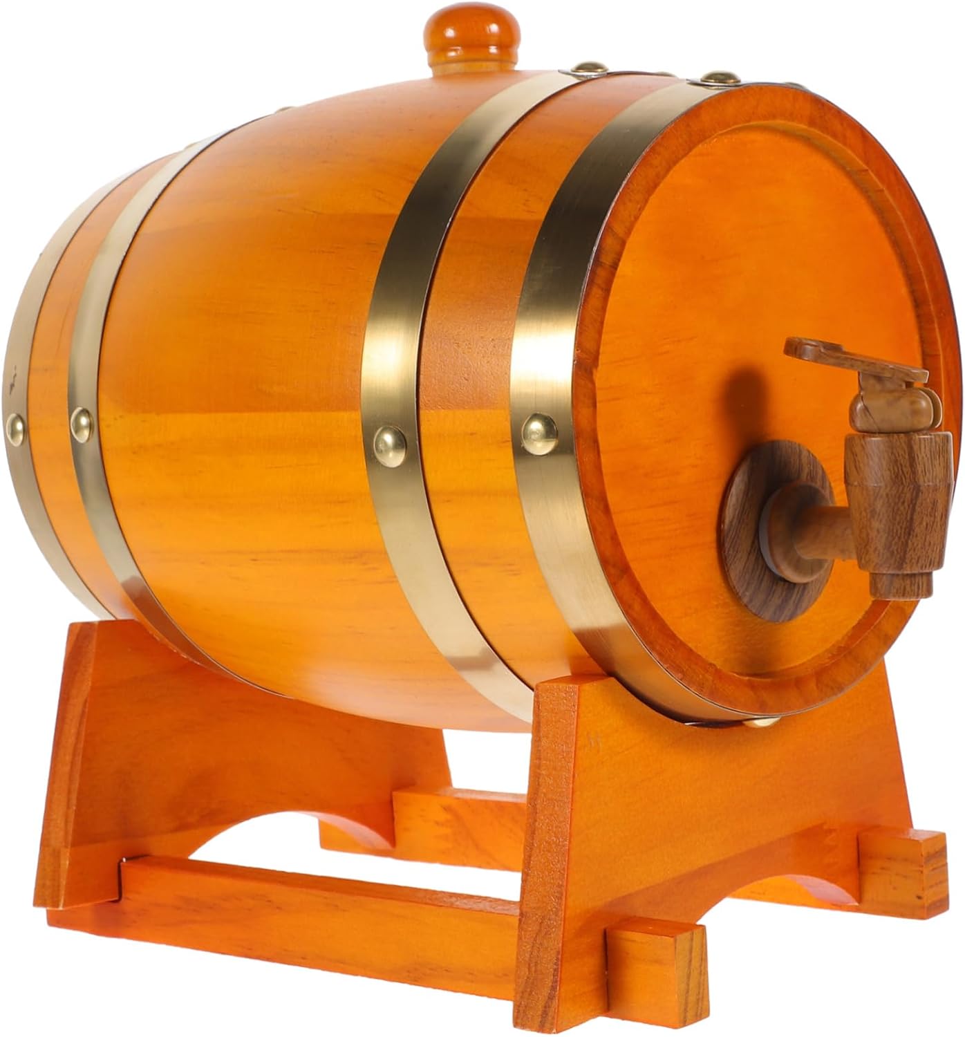 Alipis 1set Wooden Wine Storage Barrel Faucet Oak Barrel for Aging Bar Wine Dispenser