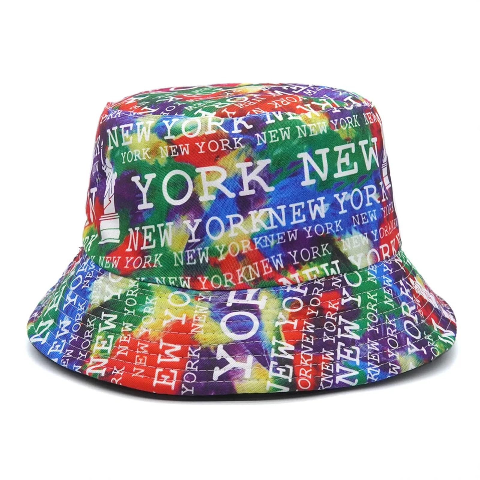 TRRYUIP Bucket Hat Bucket Hats Animal Letter Print Fisherman Hat Summer Sun For Women Men Reversible Fishing Cap(Color-17)