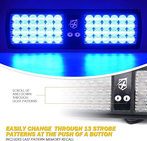 Vista 32 de Xprite - Luces LED estroboscópicas para vehículos de emergencia Ámbar,verde ámbar.,Azul,Verde,Rojo -,rojo y azul,Blanco,Blanco y azul,blanco