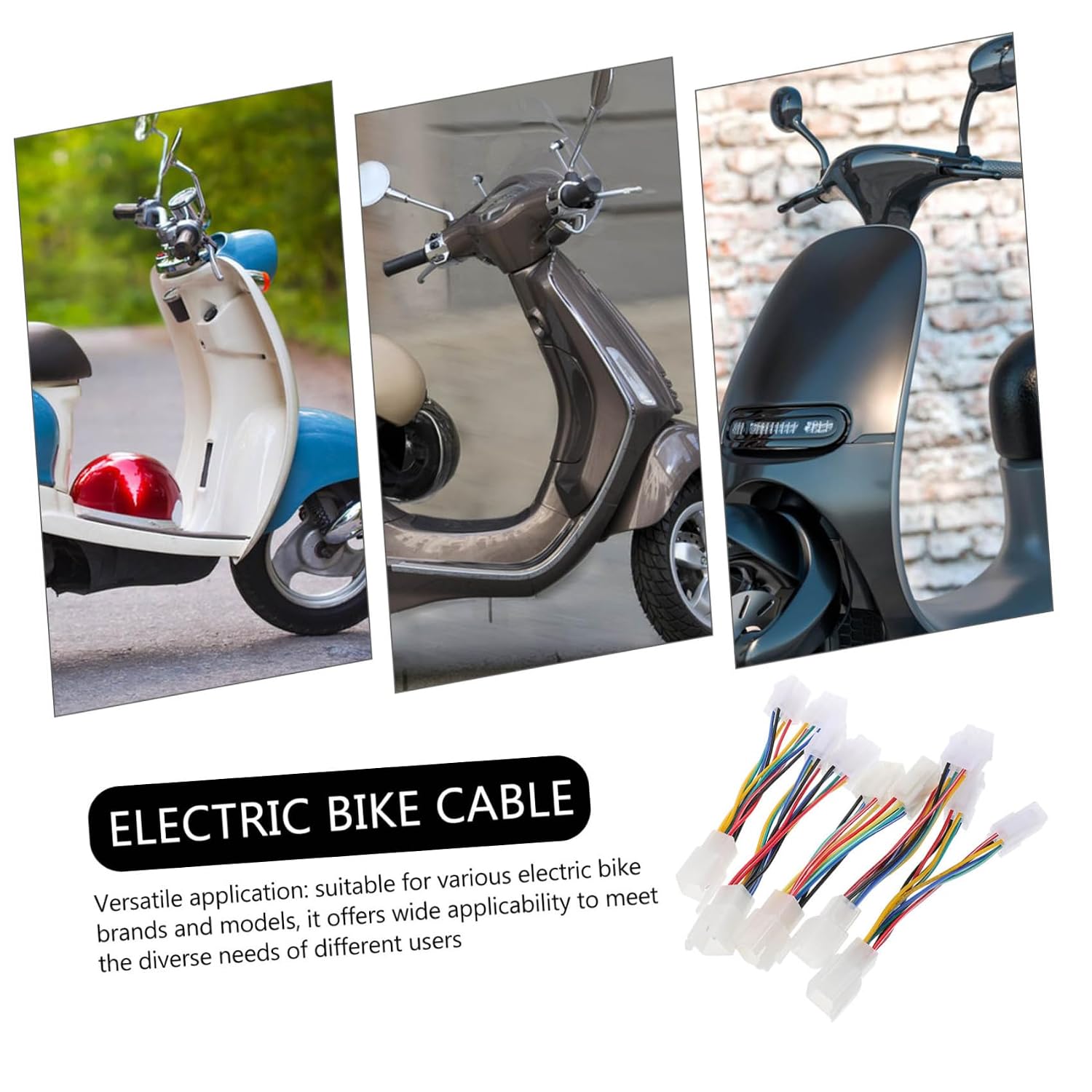 Ciieeo 5pcs Electric Bike Motor Wire Connector Electric Bike Cable Assembly Adapter for Scooter Motor Connector for Cycle