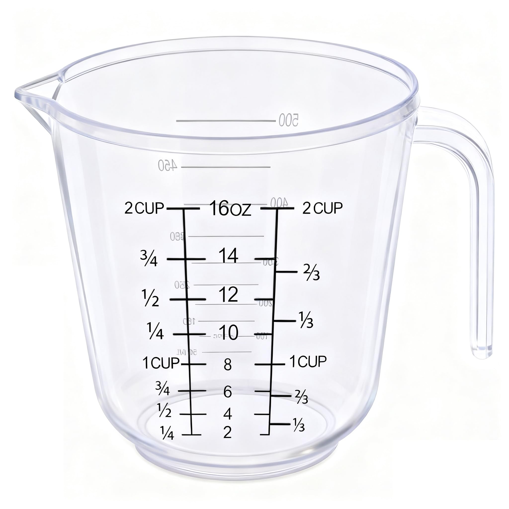 Photo 1 of DOTINGHUX 2 Cup Measuring Cup, Clear