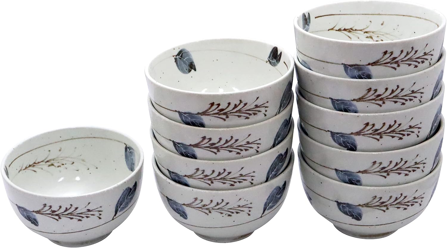 Mino Ware (Amazon.co.jp Exclusive) (Commercial Set) Long-established Teishoku Restaurant Donburi Kyodon Maiha 4.0 Kyodon Set, 10 Pieces
