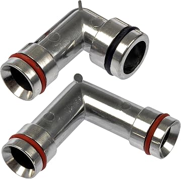 Aluminum Heater Hose Connectors Fittings Elbow Upper & Lower 47065HP