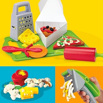 Play-Doh Pizza Slice Playset, Play Food Kitchen Toys for Kids, Arts & Crafts for Boys & Girls 3+