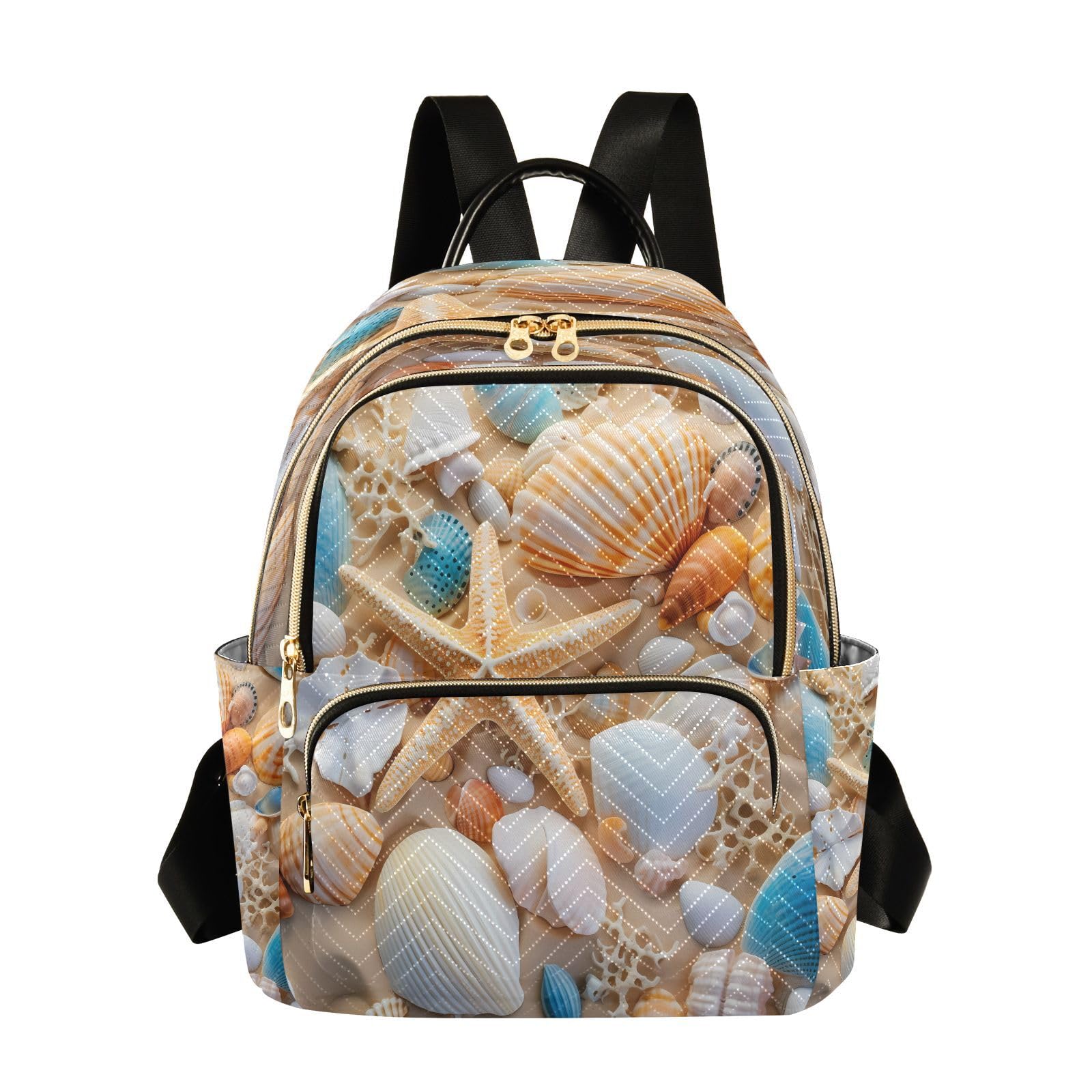 【Superlonely】Star eyelet frill canvas bag Beach Bag | Waterproof | Zipped | L22