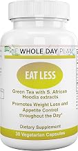 The WHOLE DAY Plan EAT LESS - Weight Loss Pills for Women and Men That Works Fast - Appetite Suppressant Fat Burning Supplements, 30 capsules, Made in USA