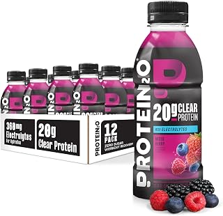 Protein2o Mixed Berry Hydration Drink 2-in-1 Liquid Clear Whey Protein Isolate and Electrolyte Drink