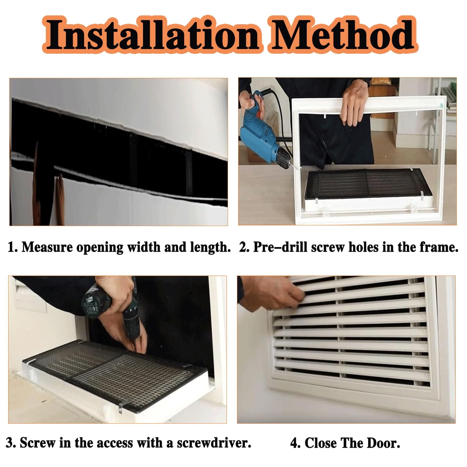 Cubierta de ventilación, Rejilla de Retorno de Aire Gris de 14x24 Pulgadas - Cubierta de conducto de fácil instalación para Pared Lateral y Techo, ventilación de Retorno de Aire frío con rej