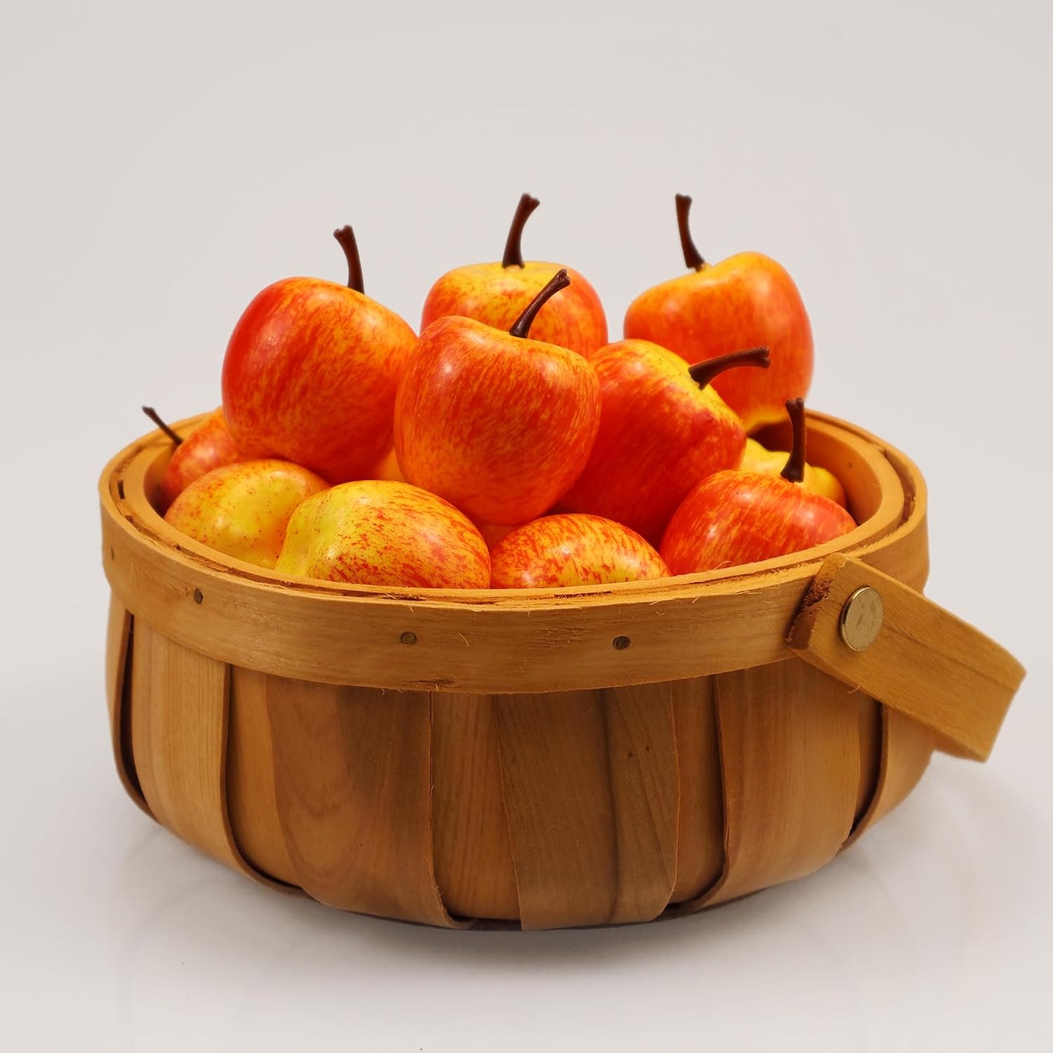 Lorigun 30pcs Artificial Lifelike Simulation 1.3" Mini Red Apples Fake Fruits Photography Props Model
