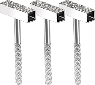 Swpeet 3Pcs Silver 45mm Grinding Wheel Dresser Diamond Grinding Wheel Dresser Stone Dresser Assortment Kit, Grinder Correct Dressing Tool Perfect for Deburring Wheels and Truing Grinding