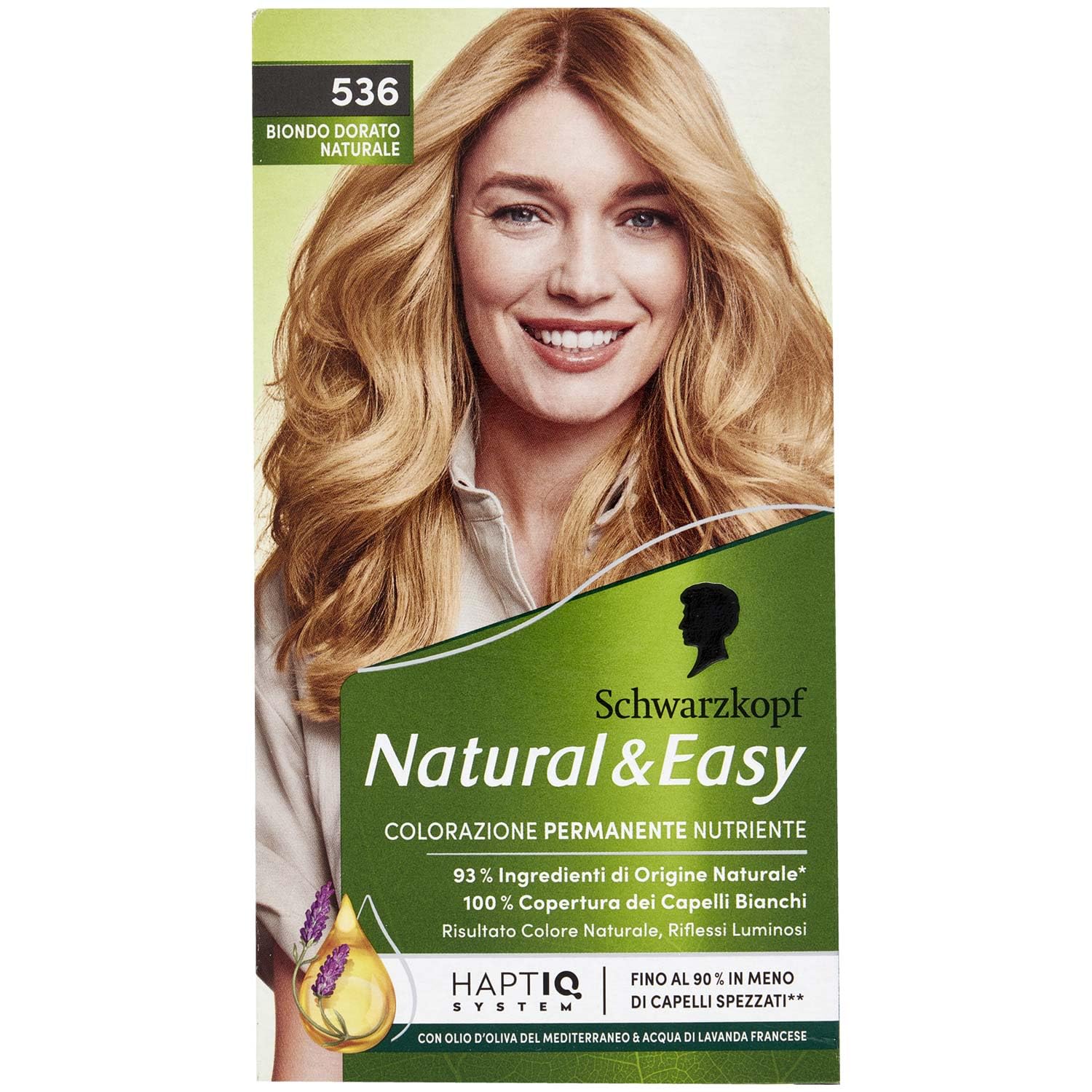 Schwarzkopf Natural & Easy Coloration pour cheveux Blonde N536