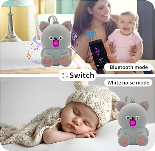 Miniatura 5 de Máquina de sonido para bebés y altavoz Bluetooth  Máquina de ruido blanco para bebés con sonidos calmantes sin bucle, música portátil para dormir