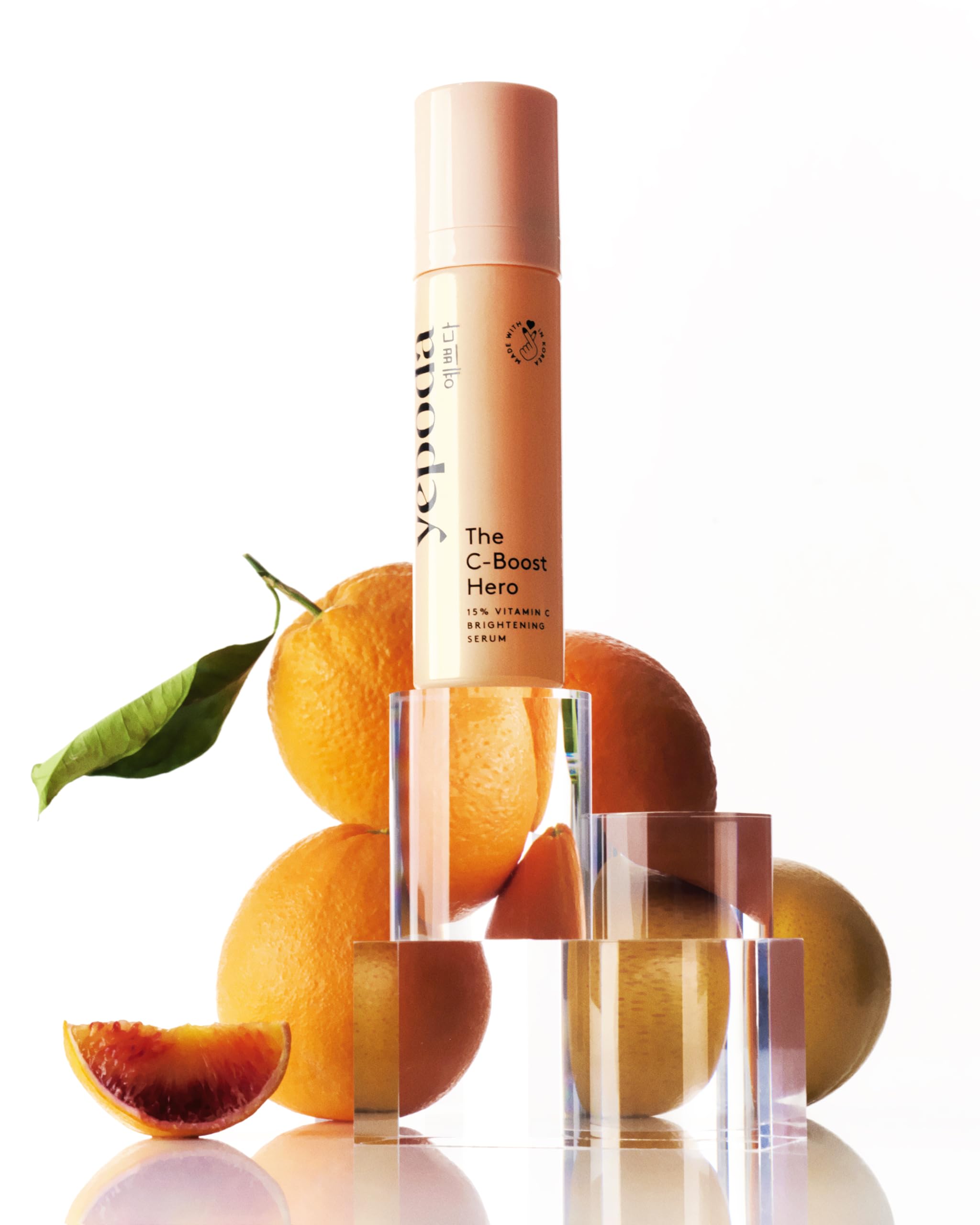 YEPODA - THE C-BOOST HERO - Sérum iluminador de vitamina C 15%. Poderoso sérum de vitamina C 15% con ingredientes estrella (30 ml)