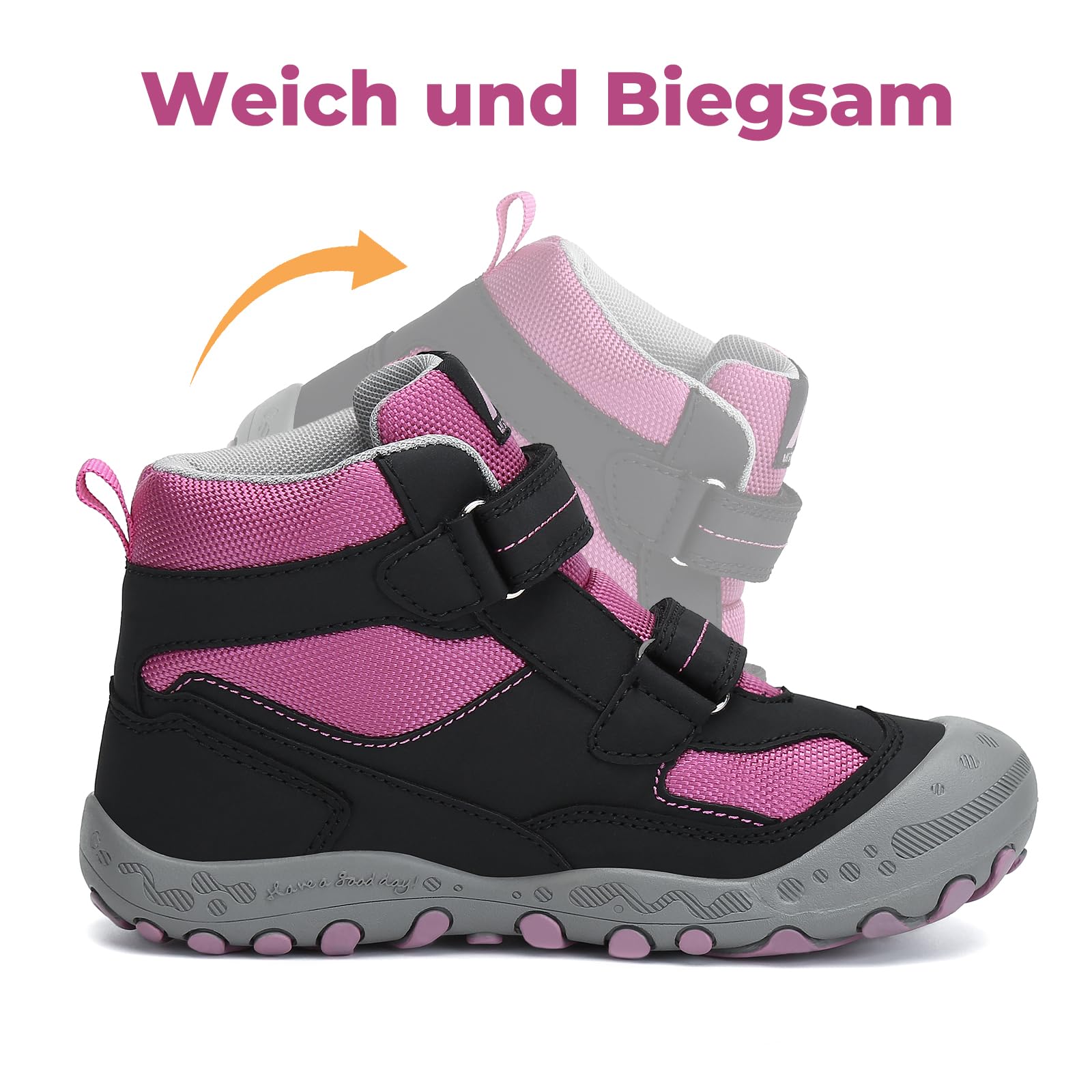 Mishansha Kinder Wanderschuhe Trekking Wanderstiefel Outdoor Trekkingschuhe 24-38 EU | Jungen Outdoor Wanderschuhe, Mädchen Freizeitschuhe, Kinderschuhe