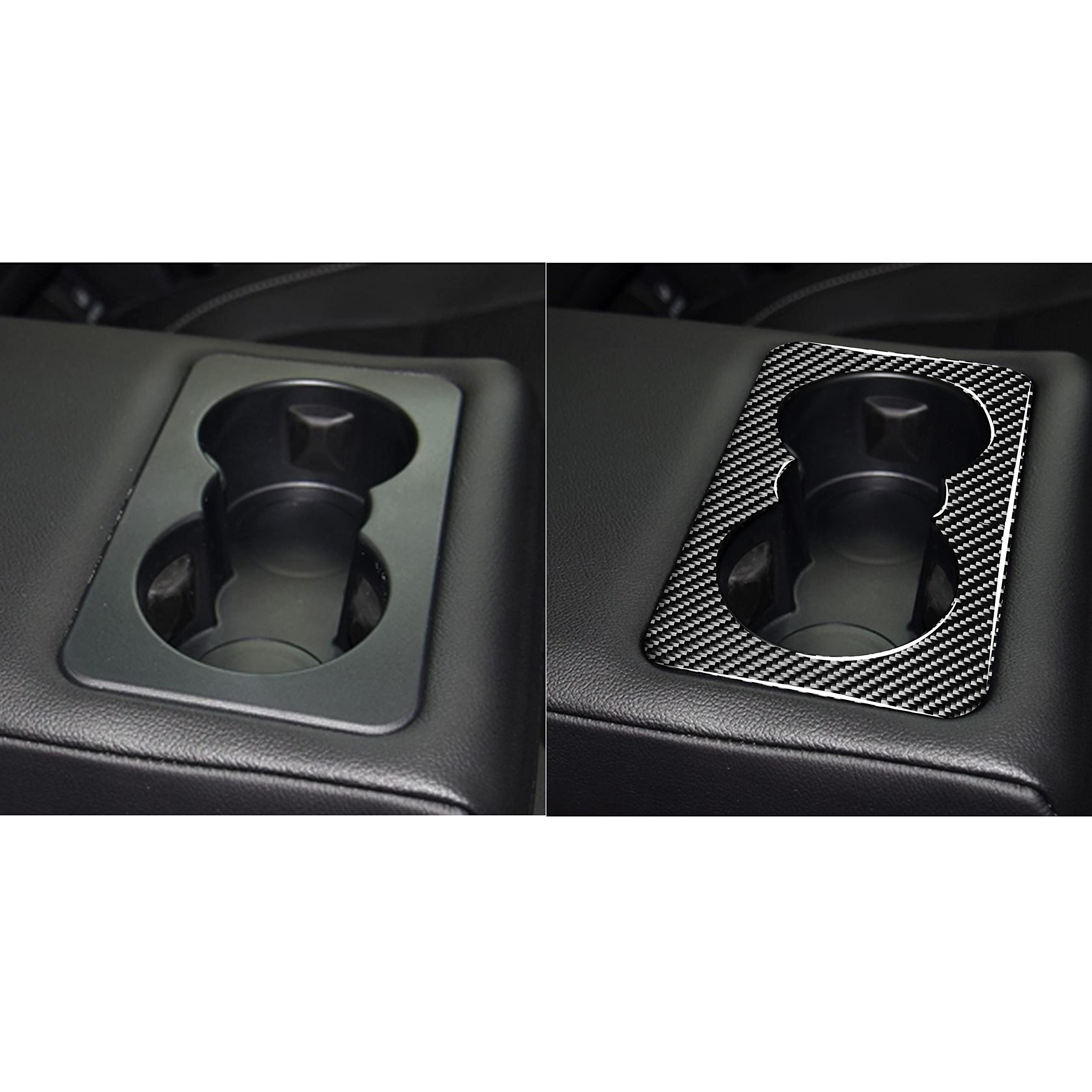 Real Premium Carbon Fiber Compatible with Jaguar F-PACE X761 2016 2017 2018 2019 2020 Accessories Car Rear Drain Cup Frame Cover Sticker Decal Auto Interior Trim