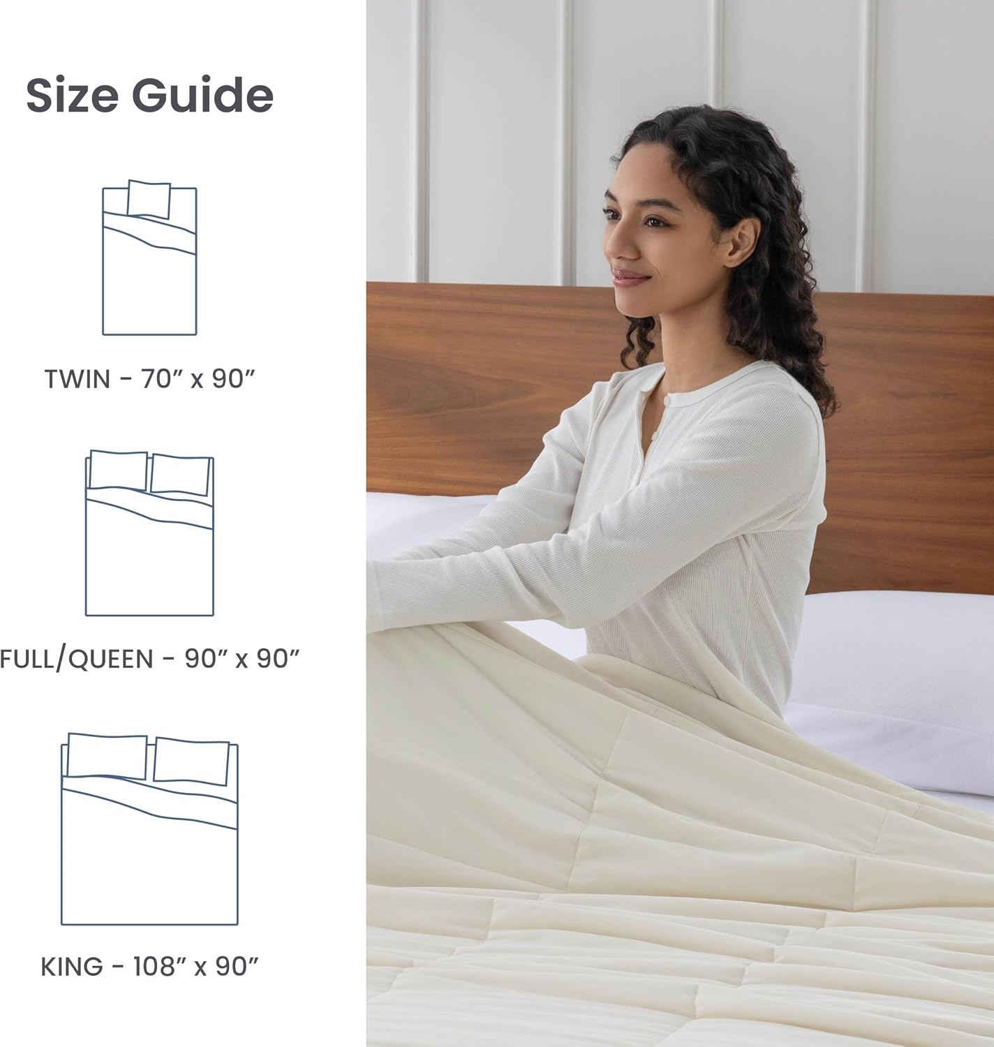 Berkshire Cooling Blanket, Cool-Touch Jersey Quilt (Only), Lightweight Breathable Bedding, Soft, Moisture-Wicking Coverlet for Hot Sleepers, All-Season Bedspread for Bedroom (70" x 90", Custard)