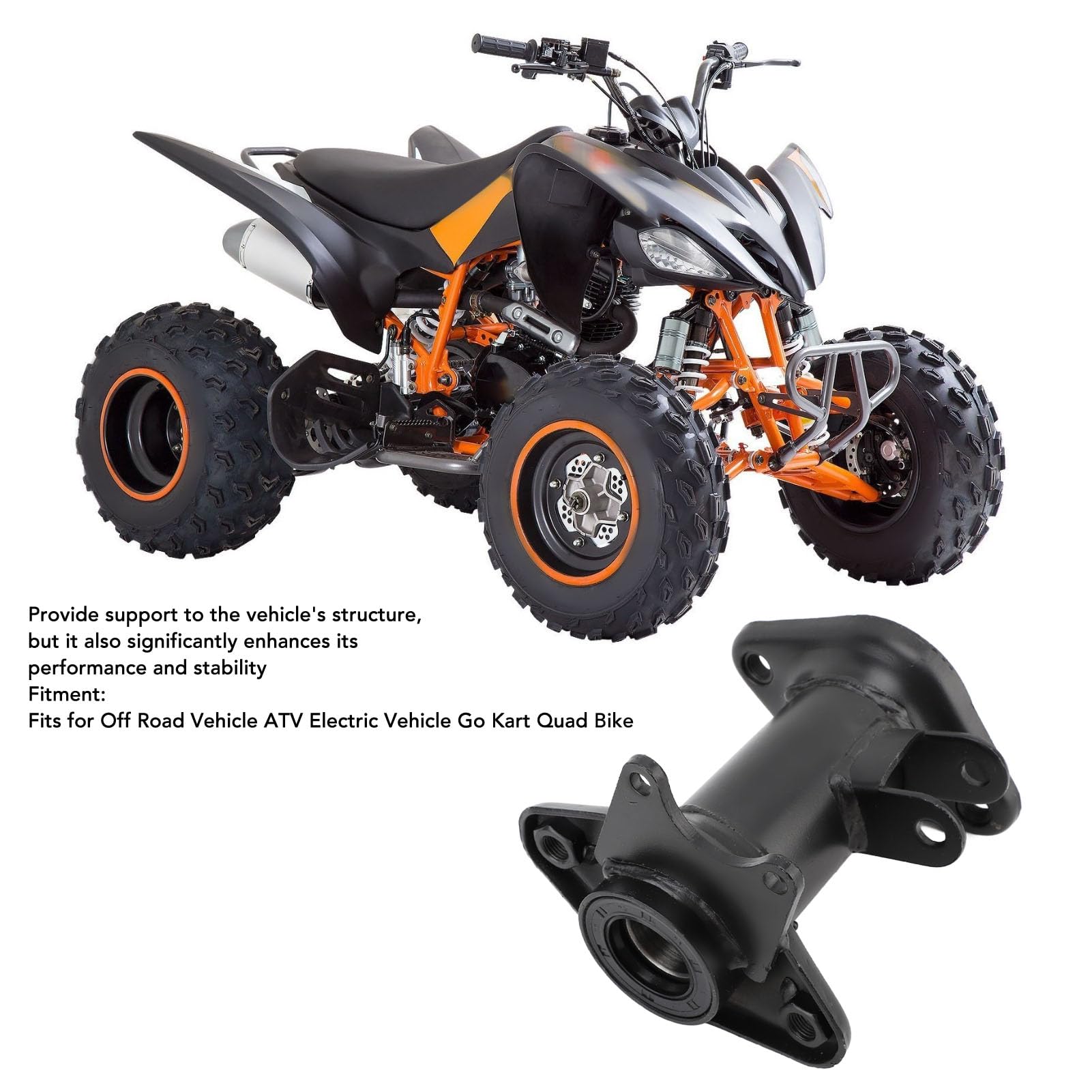 Keenso Gruppo Staffa Cuscinetto, Staffa ASSE Posteriore con Supporto Cuscinetto 30 Mm per Fuoristrada, Veicolo Elettrico ATV, Go Kart, Quad, Materiale in ghisa