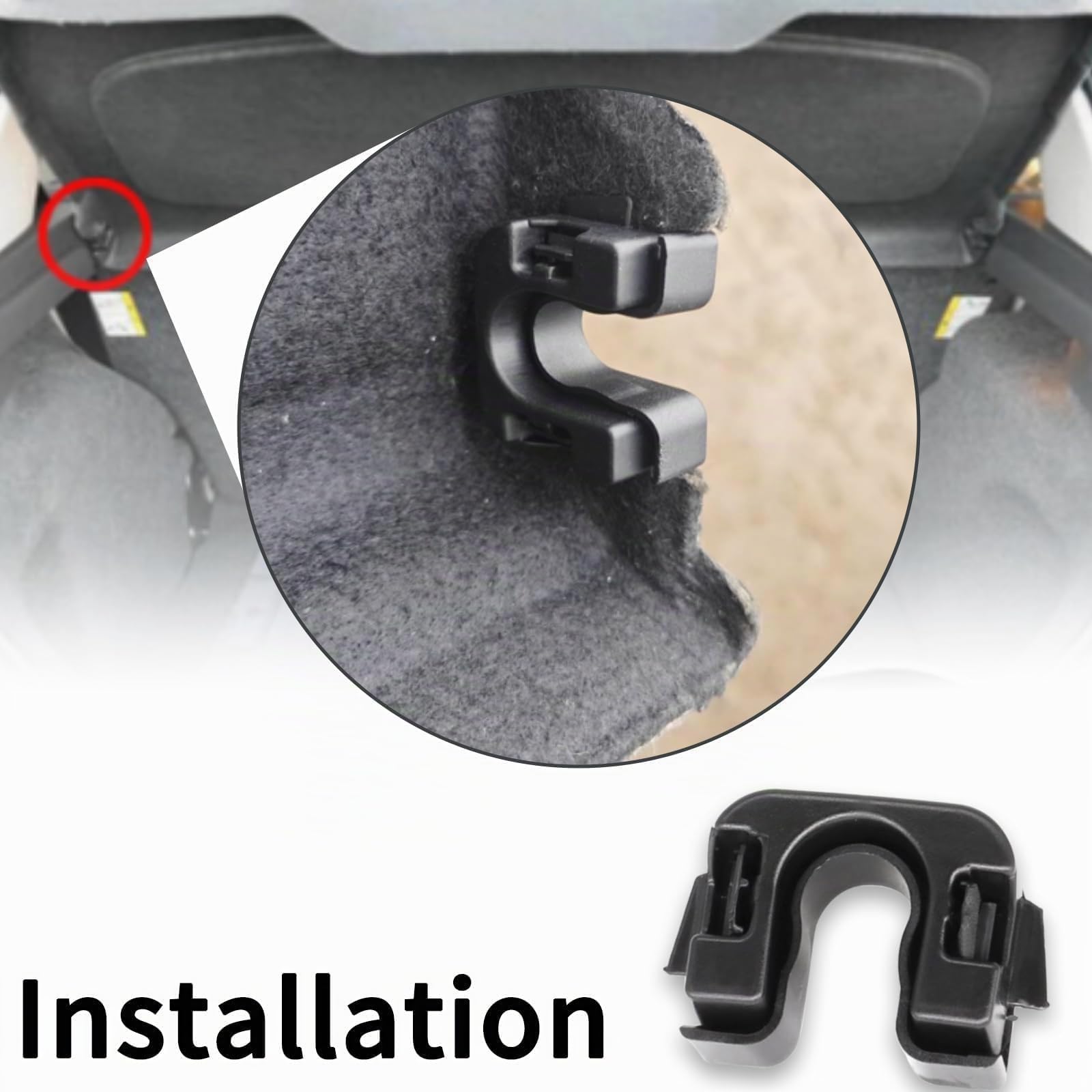 GVSS Clips de Fixation Voiture 1539663, Fixation Plage Srrière pour DS3,Supports Plage Arriere C3,pour Ford Fiesta MK7 MK8,pour Citroën C3 DS3,Compatible avec Focus Nissan Qashqai J10