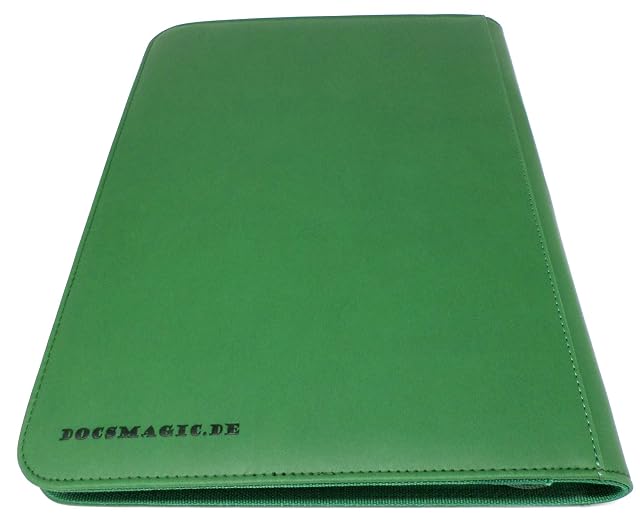 Foto 2 de 7 de docsmagic.de Pro-Player 9-Pocket Zip-Album Dark Green - 360 Card Binder - MTG - PKM - YGO
