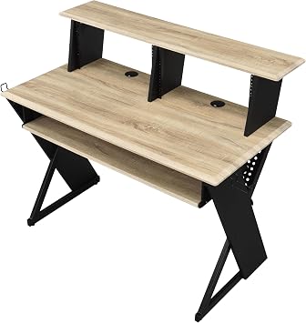 Natural Oak Finish Music Recording Studio Desk