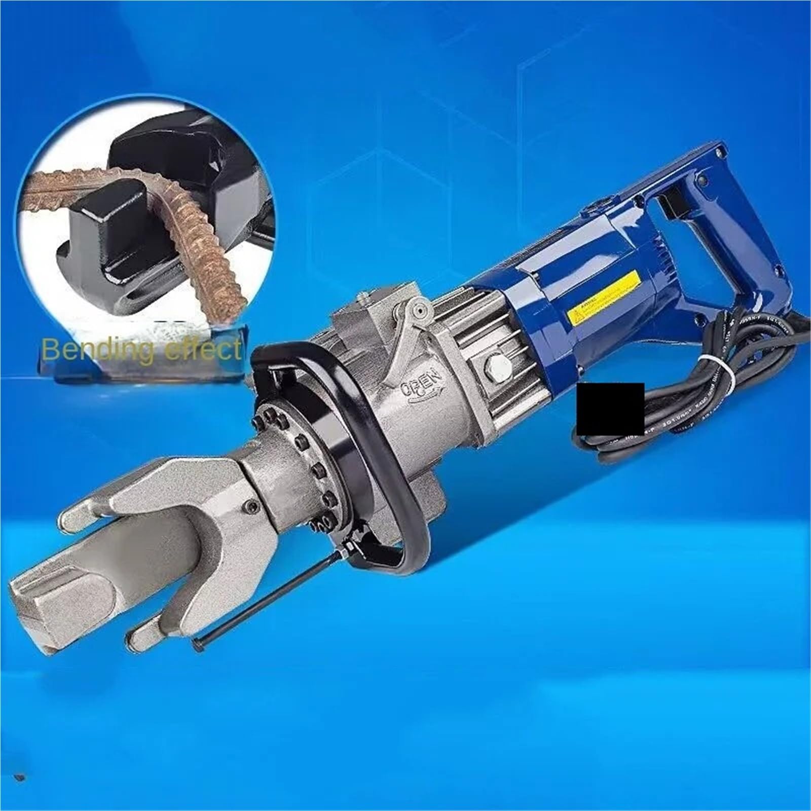 Cortadora de Varillas, Dobladora de varillas refuerzo eléctrica HRB-16, dobladora hidráulica portátil acero 16 mm for doblar y barras
