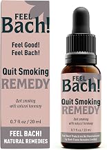 Feel Bach! Quit Smoking Remedy - Natural Homeopathic Flower Essences for Natural Quit Companion to Helps you Let Go, To Calm & In Charge Vegan, Gluten & Sugar-Free, Non-Habit Forming, 20ml (0.7 fl oz)
