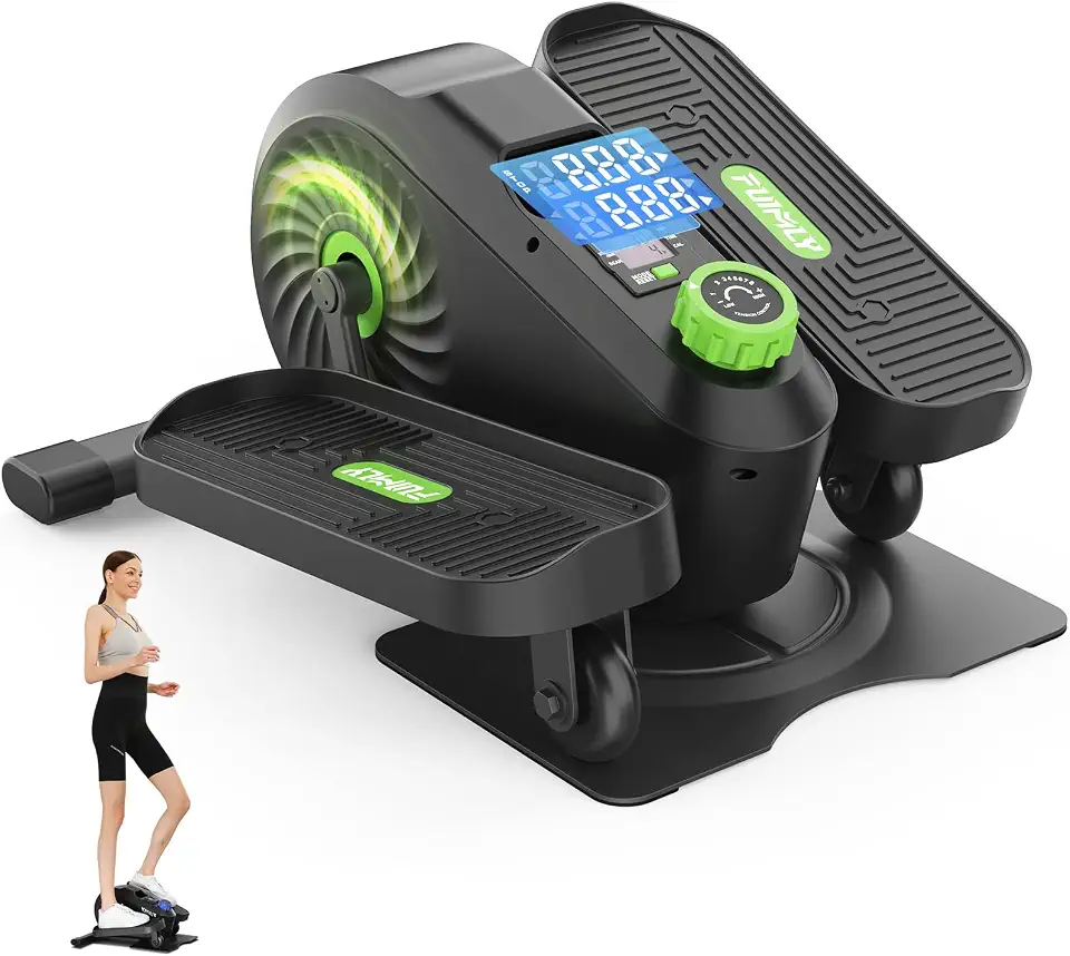 FUNMILY Elíptico Sob A Mesa, Pedal De Bicicleta Exercitador Sob A Mesa, Elíptico Sentado, Fitness Para Trabalhar Em Casa, Mini Máquinas Elípticas, Pedal De Exercício Portátil Para Pés E Pernas - Em