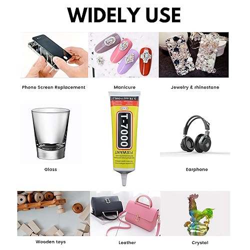 Miniatura 11 de T-7000 - Pegamento Upgrde para teléfono de tela de vidrio para altavoz, T7000 de alta viscosidad para reparación de pantalla de teléfono celular