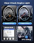 MUCAR CDL20 OBD2 Scanner Check Engine Code Reader CAN Diagnostic Scan Tool with Full OBDII Functions for All Cars, O2 Sensor, DTC Lookup, EVAP, I/M Readiness