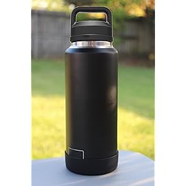 One MissionX Protective Silicone Boot for YETI 46oz 36oz 26oz 18/12oz, Owala 32oz 24oz Bottles & Yonder Water Bottles, Anti-Slip Bottom Sleeve Cover, BPA Free (Black, Fits 36 oz)