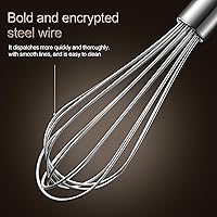 Vista 3 de Aniso Batidor de acero inoxidable (8.4 pulgadas, plateado)