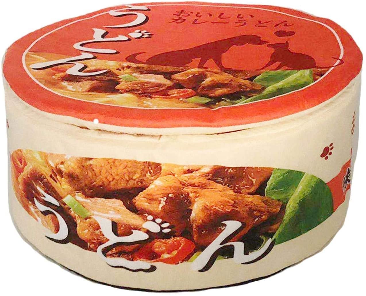 Instant Ramen Bowl Hundebetten Instant Nudelhundbett niedliche Hundebett, Udon Cup Nudelnest, geeignet für große Hunde/Katzen/kleine Hunde, 50 * 20 cm
