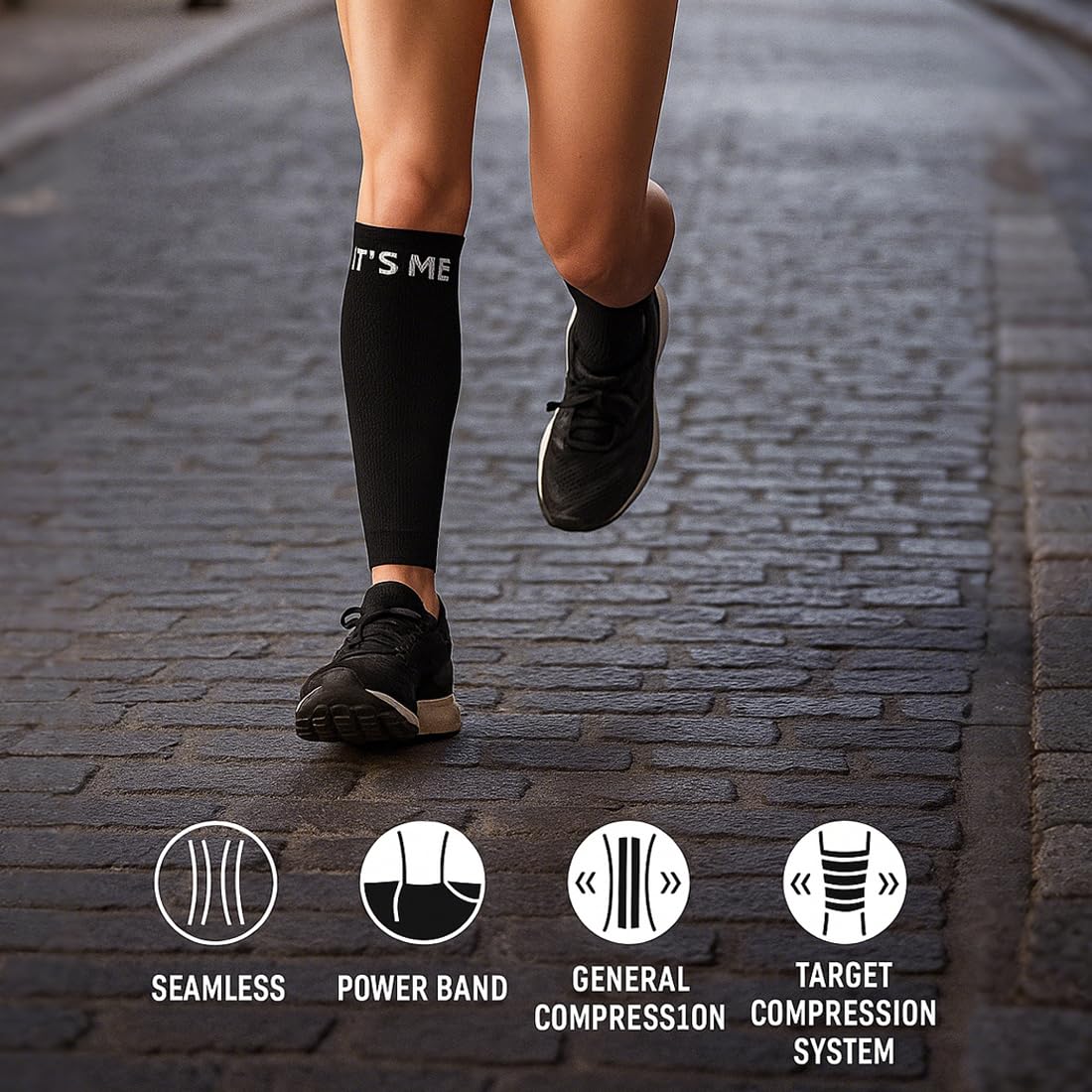 3 Paar Waden Kompressionsstrümpfe, Stützstrümpfe für Damen und Herren, Compression Socks Stützstrümpfe Kompressionssocken für Sport, Wandern, Reisen, Radsport, Running (2)