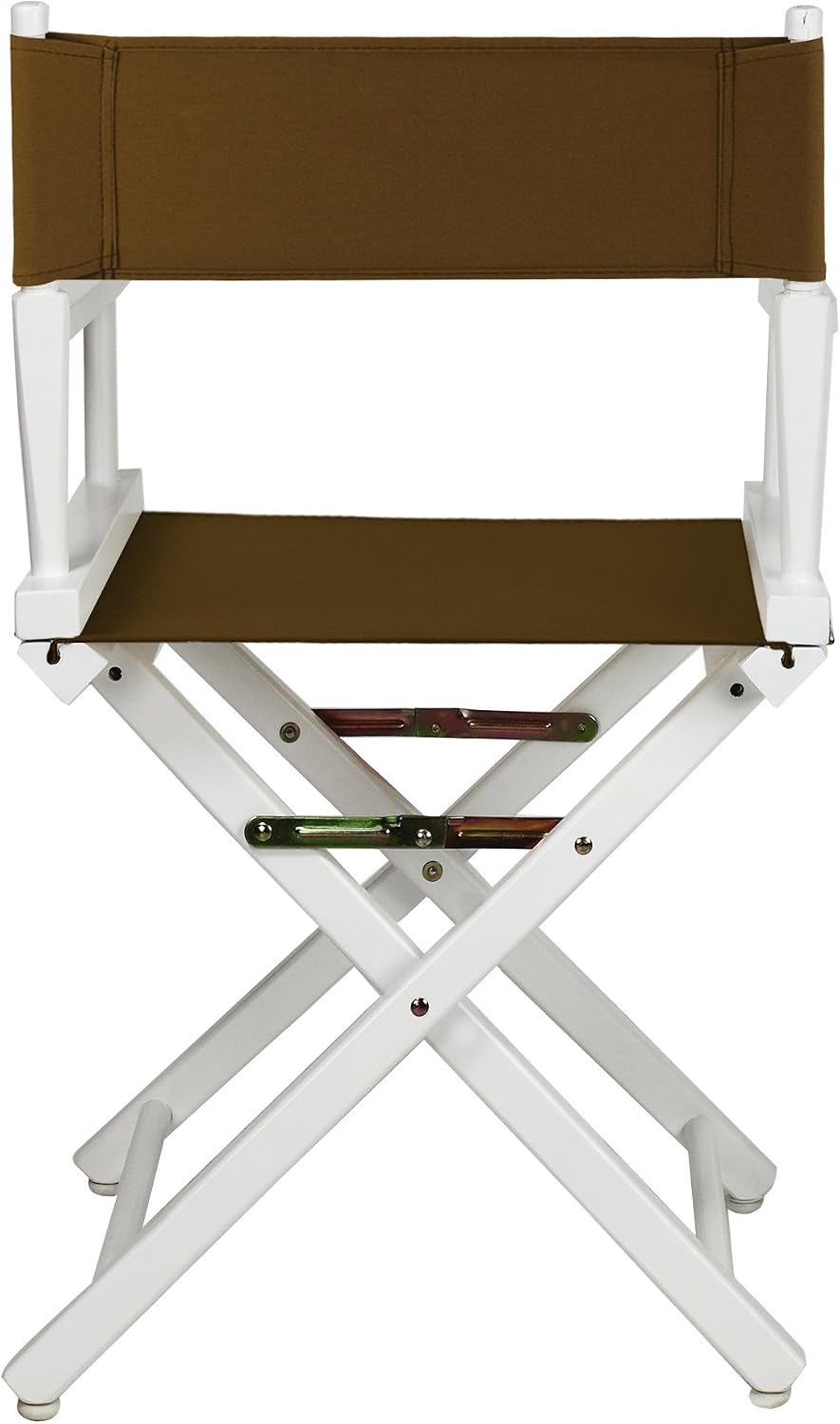 Casual Home 200-01/021-45 Director Chair 18" - Classic Height WhiteFrame/Brown Canvas