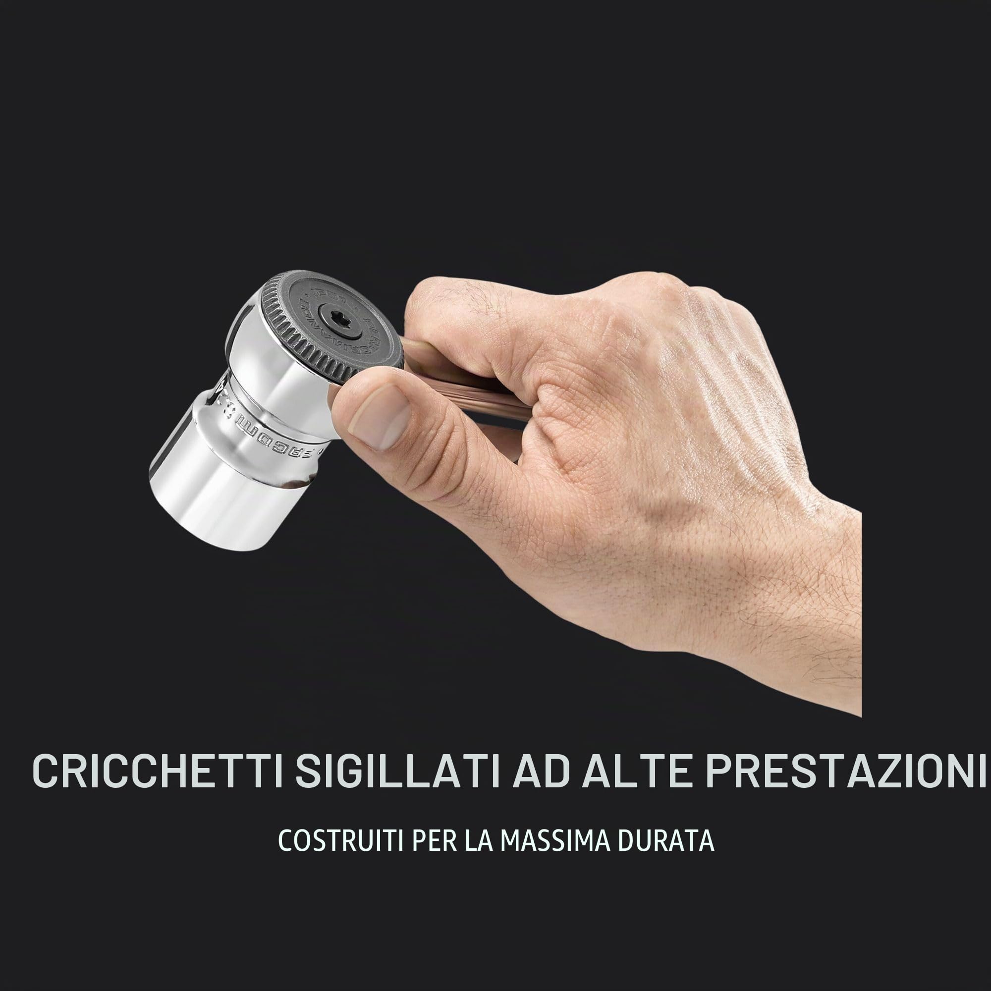 Facom Set di 56 chiavi a bussola 1/4" & ½" RS.161-2 (valigetta completa con 10 chiavi a bussola 1/4", 16 chiavi esagonali da 1/2", cricchetti, punte, giunti cardanici, estensioni e maniglia)