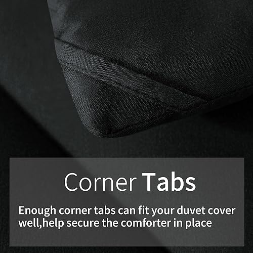 Miniatura 4 de Juego de edredón de tamaño individual con 1 funda de almohada, edredón de cama alternativo al plumón para todas las estaciones, ligero, lavable a
